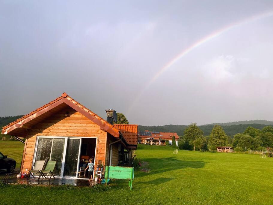 Polanka Beskid Niski Cute Cabin With Spectacular Views Hanczowa Buitenkant foto