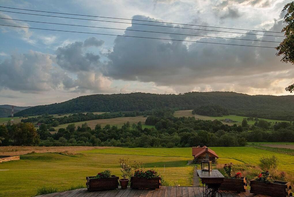 Polanka Beskid Niski Cute Cabin With Spectacular Views Hanczowa Buitenkant foto