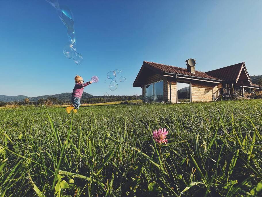 Polanka Beskid Niski Cute Cabin With Spectacular Views Hanczowa Buitenkant foto