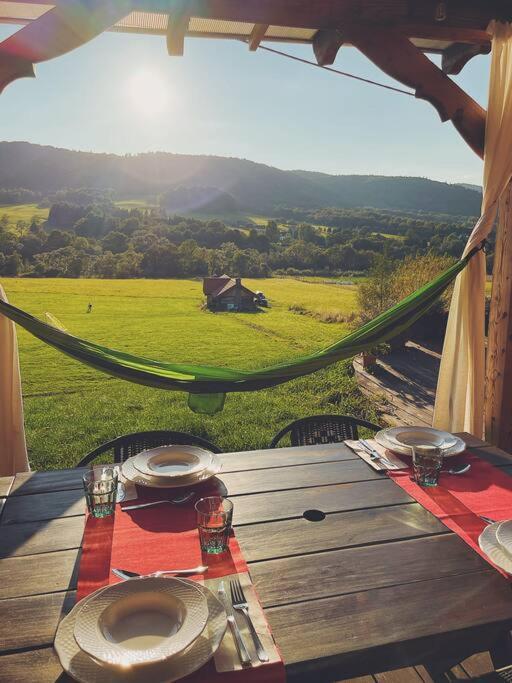 Polanka Beskid Niski Cute Cabin With Spectacular Views Hanczowa Buitenkant foto