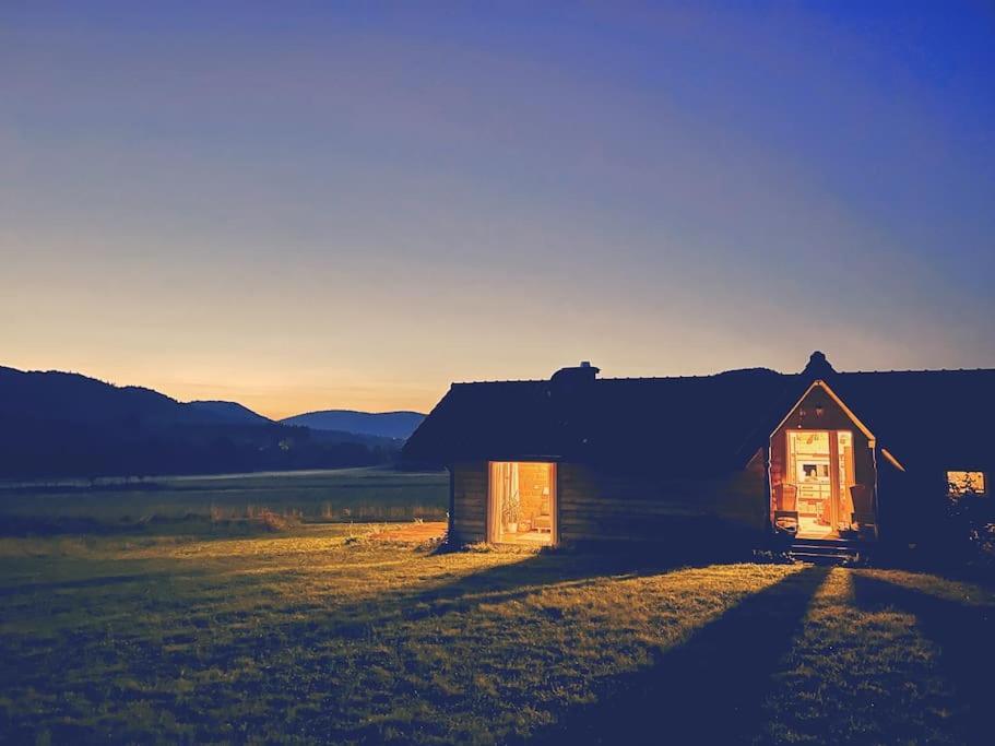 Polanka Beskid Niski Cute Cabin With Spectacular Views Hanczowa Buitenkant foto