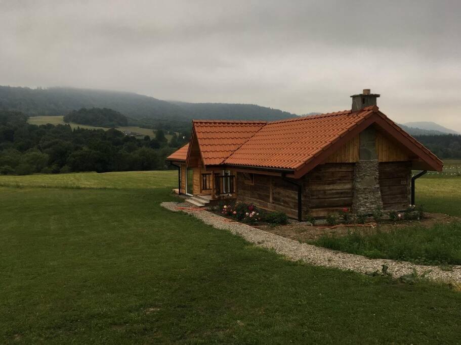 Polanka Beskid Niski Cute Cabin With Spectacular Views Hanczowa Buitenkant foto