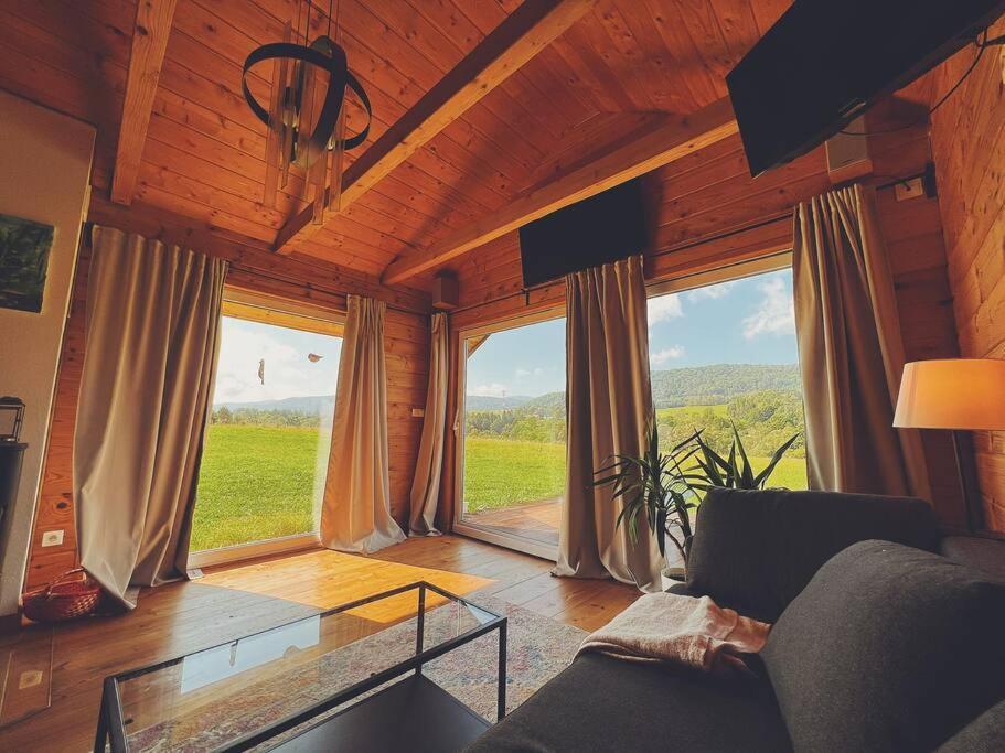 Polanka Beskid Niski Cute Cabin With Spectacular Views Hanczowa Buitenkant foto